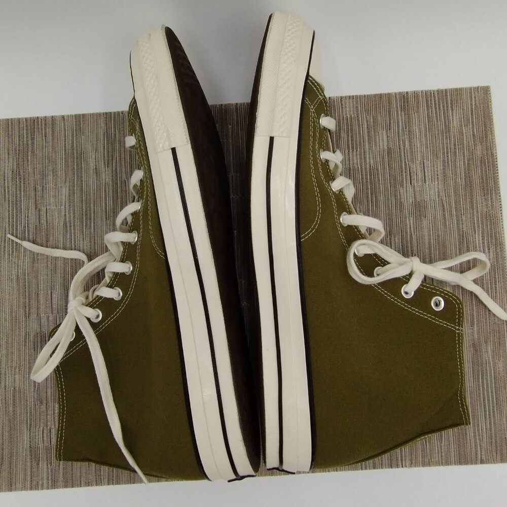 Converse Chuck 70 Hi Top Dark Moss Sneakers Size 16 - Picture 4 of 12